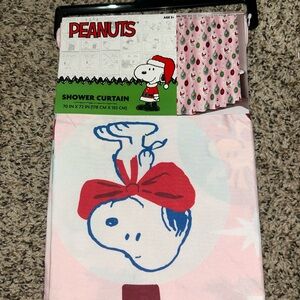 Snoopy Christmas Shower Curtain